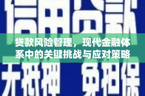 亳州贷款风险管理，现代金融体系中的关键挑战与应对策略
