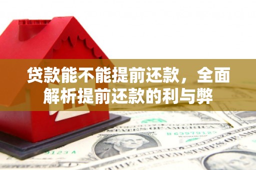 亳州贷款能不能提前还款，全面解析提前还款的利与弊