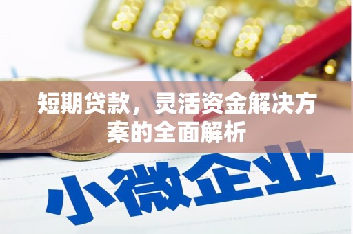 亳州短期贷款，灵活资金解决方案的全面解析