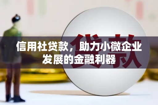 亳州信用社贷款，助力小微企业发展的金融利器