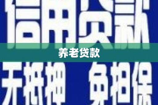 亳州养老贷款