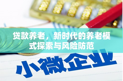 亳州贷款养老，新时代的养老模式探索与风险防范